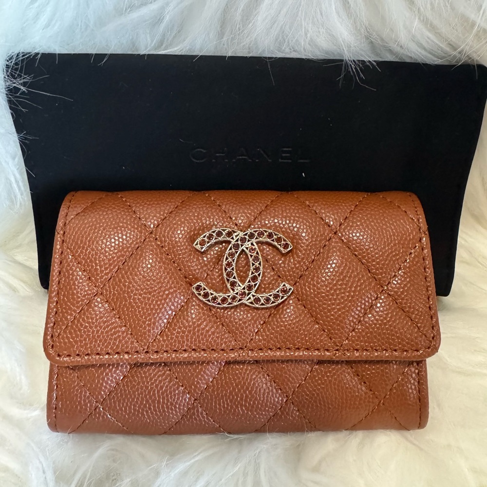 Chanel Crystal CC Flap Card Case